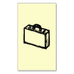Office Briefcase or Travellers Suitcase. Sketch. Business Card ...