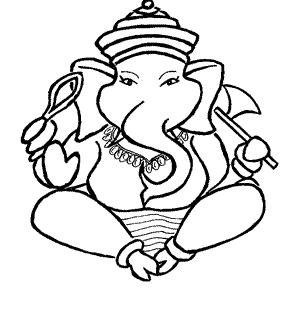 Ganesh Line Drawing