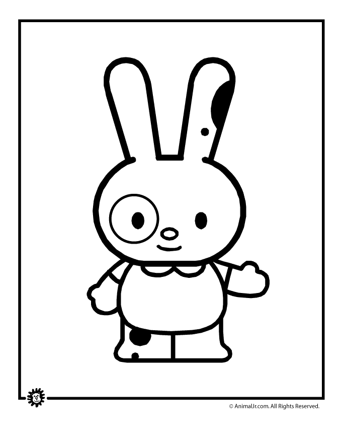 cute animals coloring pages animal page bunny