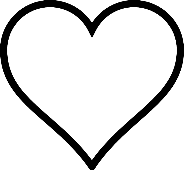 Thick Line Heart clip art - vector clip art online, royalty free ...