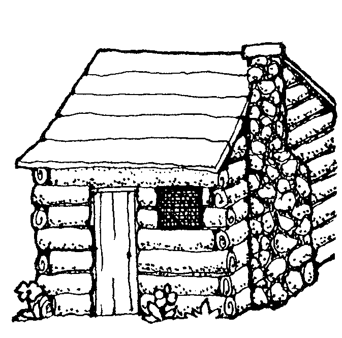 cabin coloring pages - photo #2