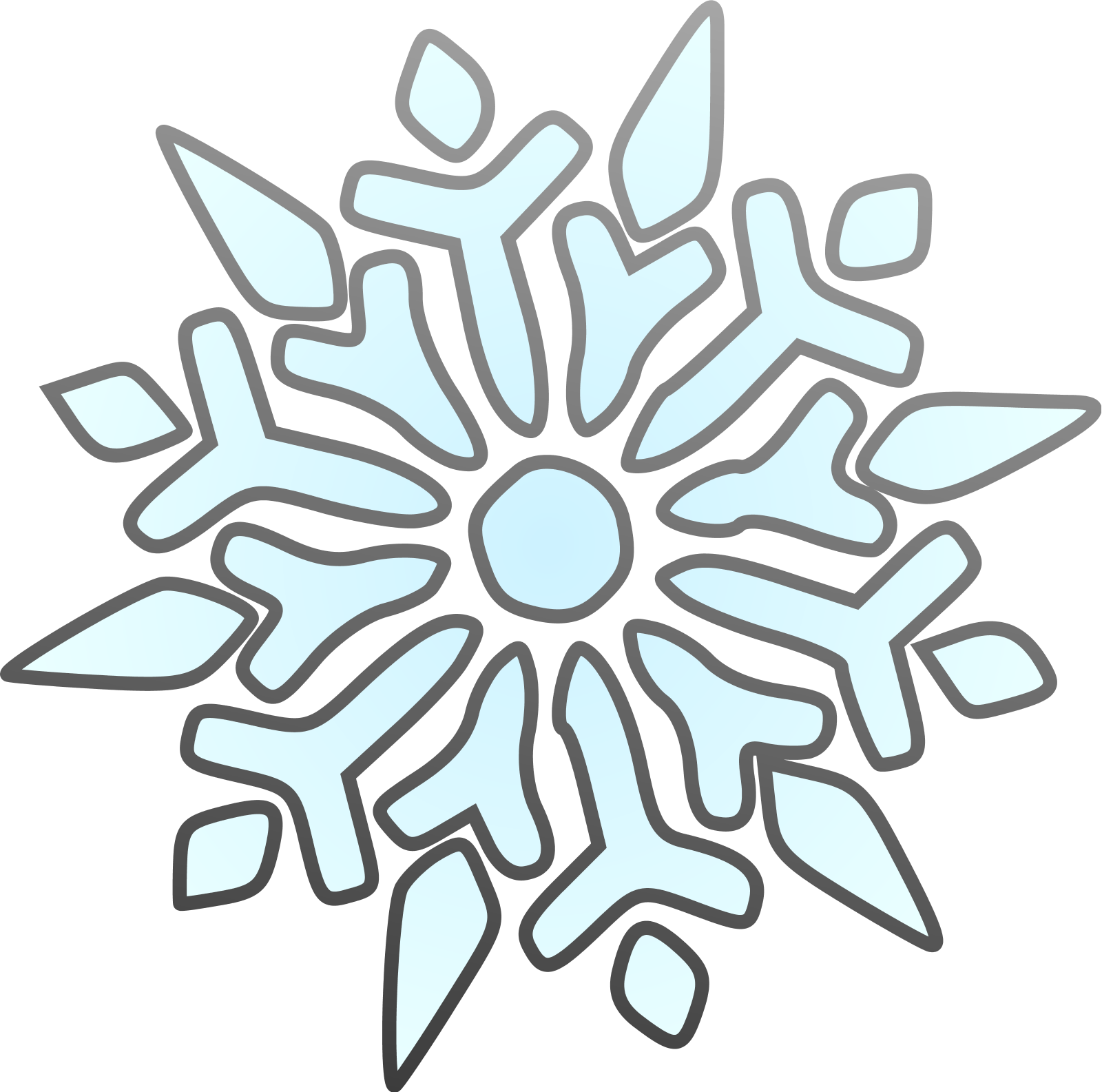 single snowflake SVG