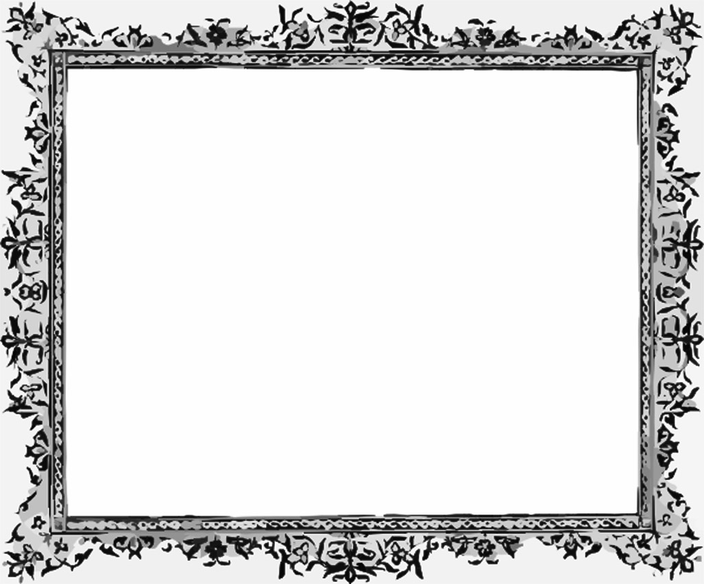Black and White Frame Free PPT Backgrounds for your PowerPoint ...