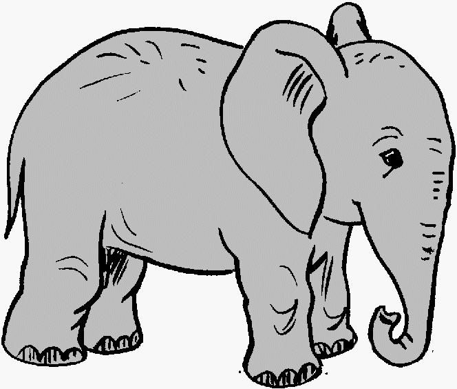 clipart elephant face - photo #50