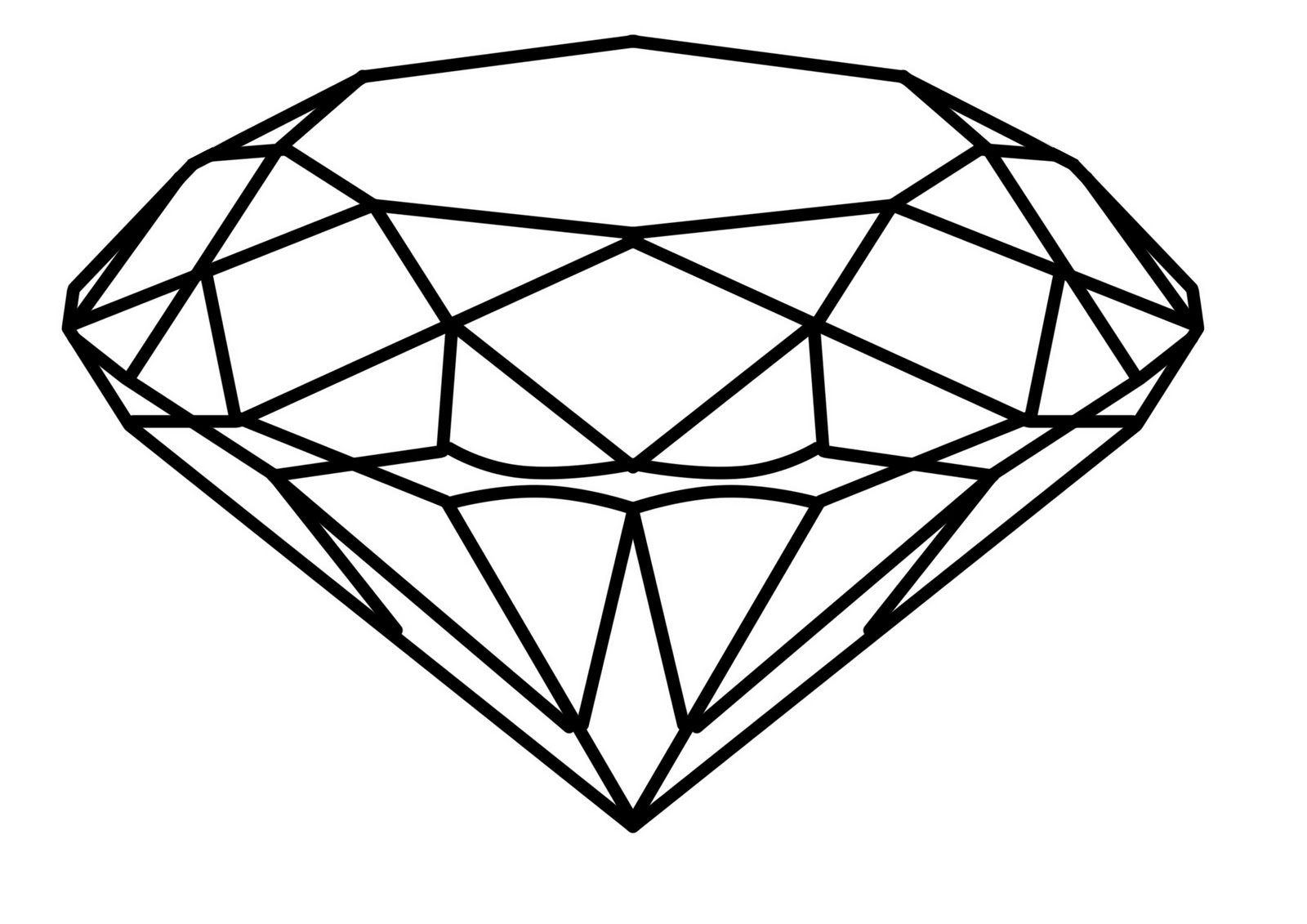 diamond clipart black and white - photo #13