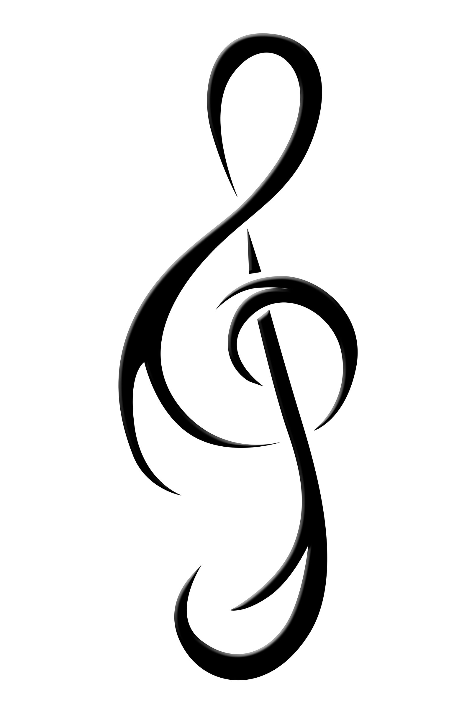 Treble Clef Stencil - ClipArt Best