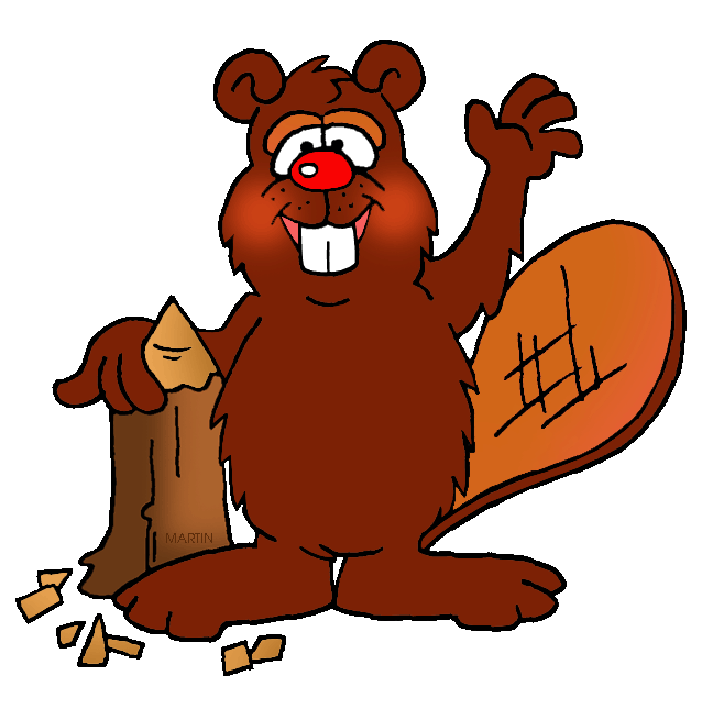 Free Canada Clip Art by Phillip Martin, Beaver