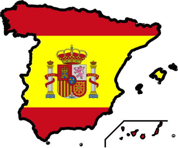 Spain Flag Outline - ClipArt Best