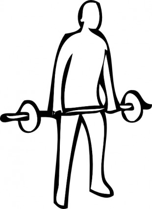 Weight Lifting clip art Free vector in Open office drawing svg ...