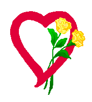 Rose Clip Art - Free Rose Clip Art - Red Hearts and Yellow Roses