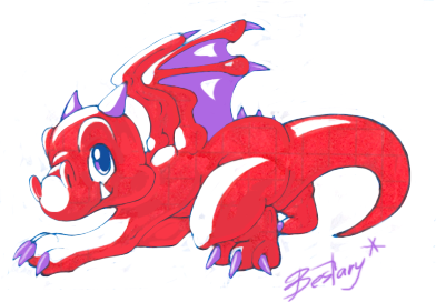 Red Cute Dragon