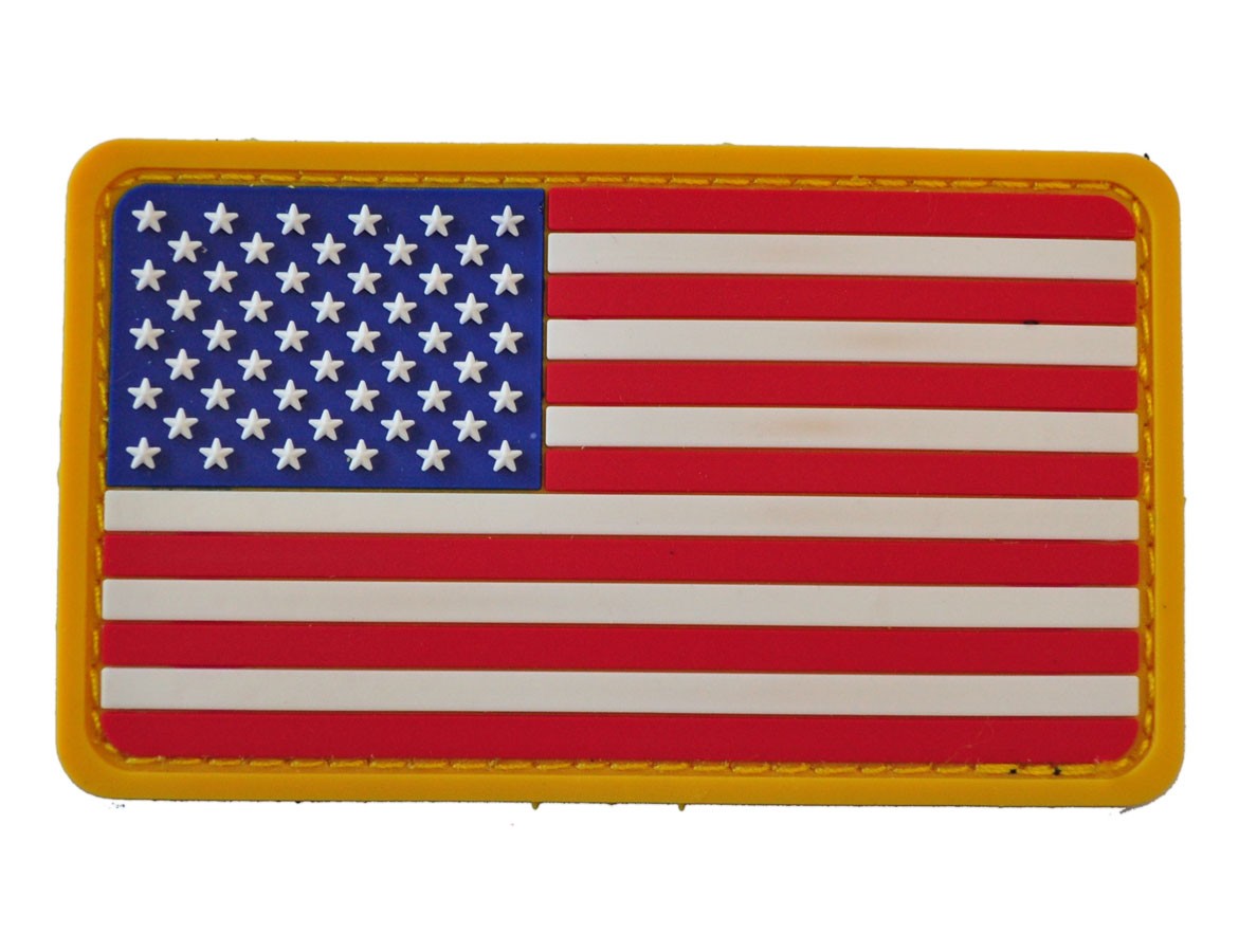 MSM US Flag PVC Velcro Patch