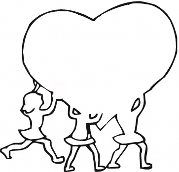 Heart Outline coloring page | Super Coloring