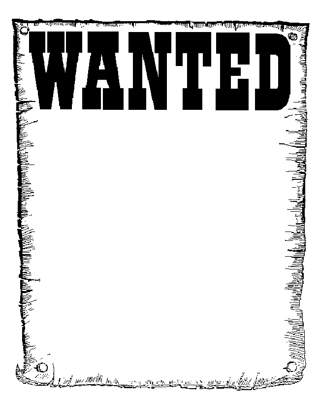 wanted poster clip art - wanted poster template