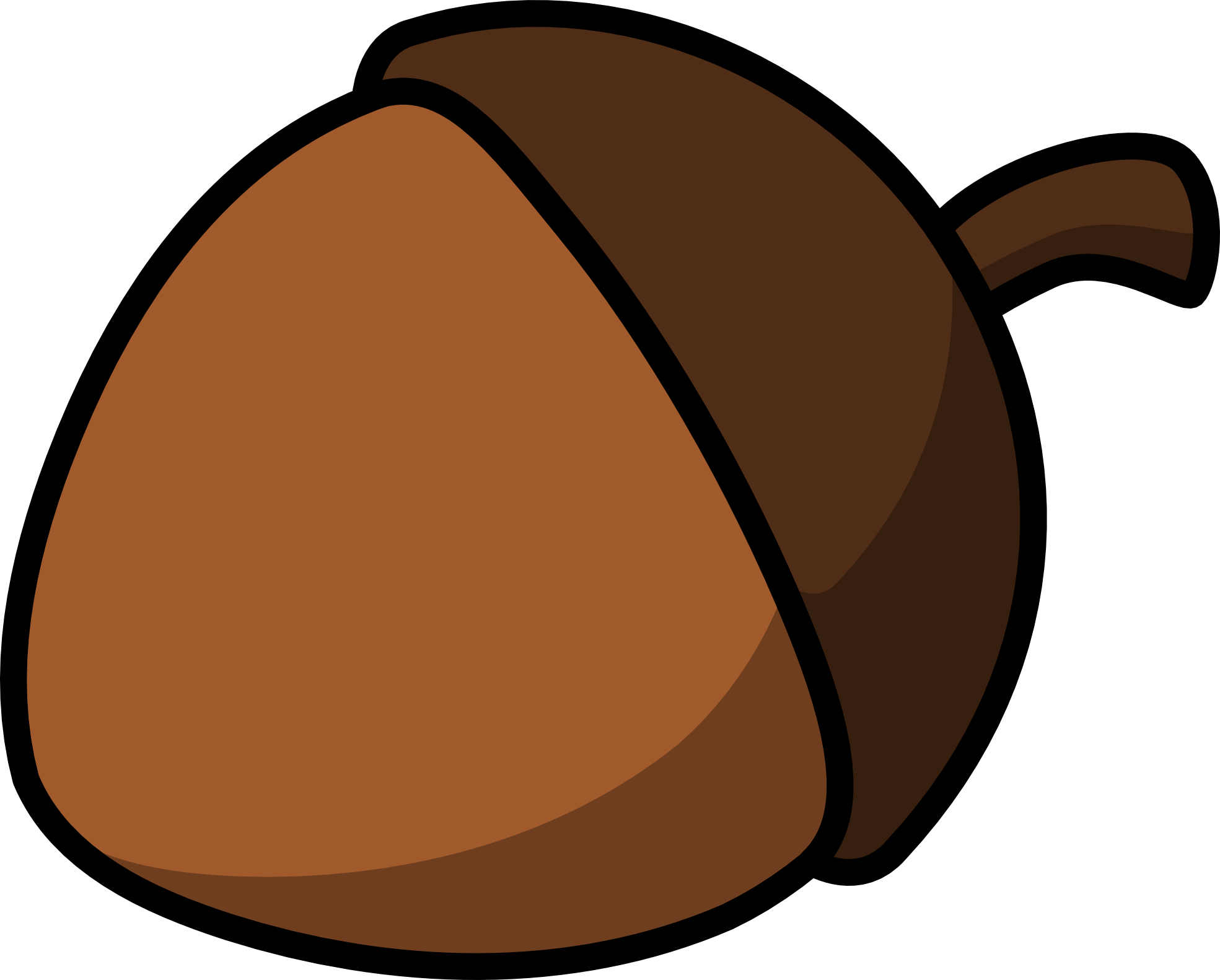 lemmling cartoon acorn SVG