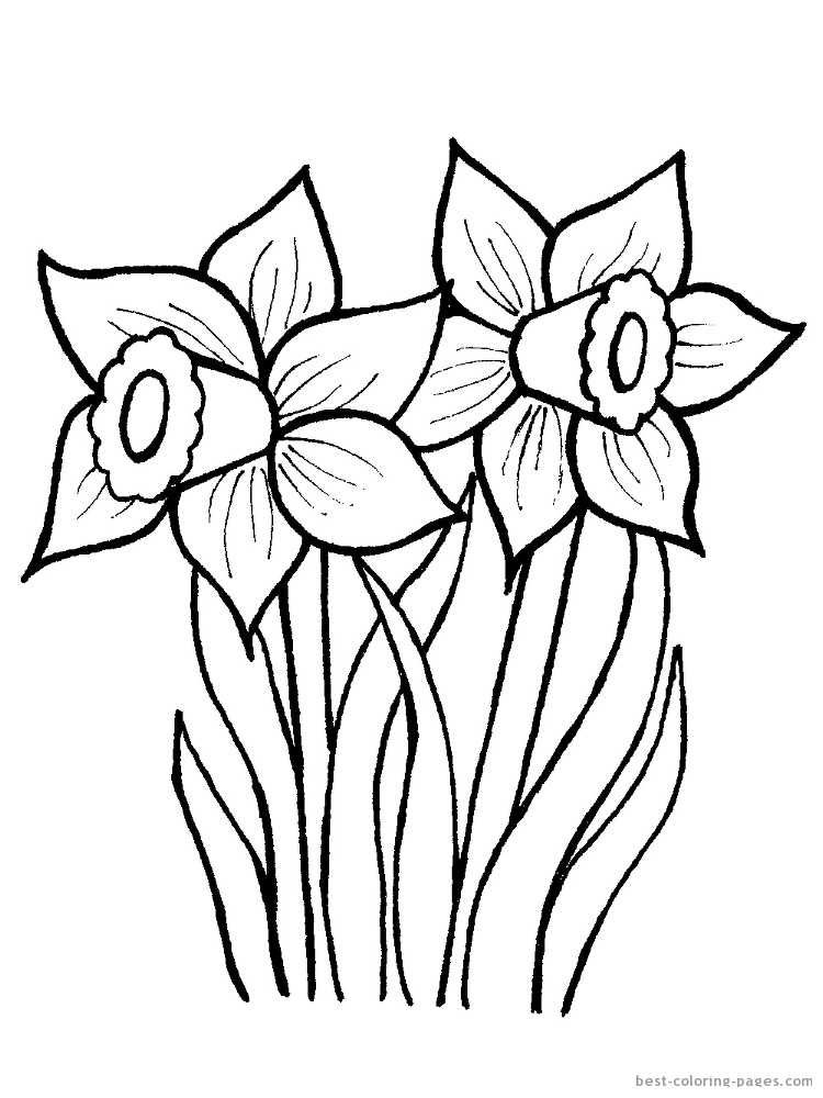spring clip art coloring pages - photo #49