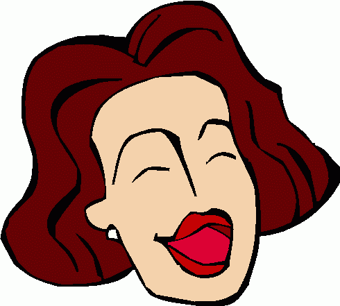 Laughing faces clip art