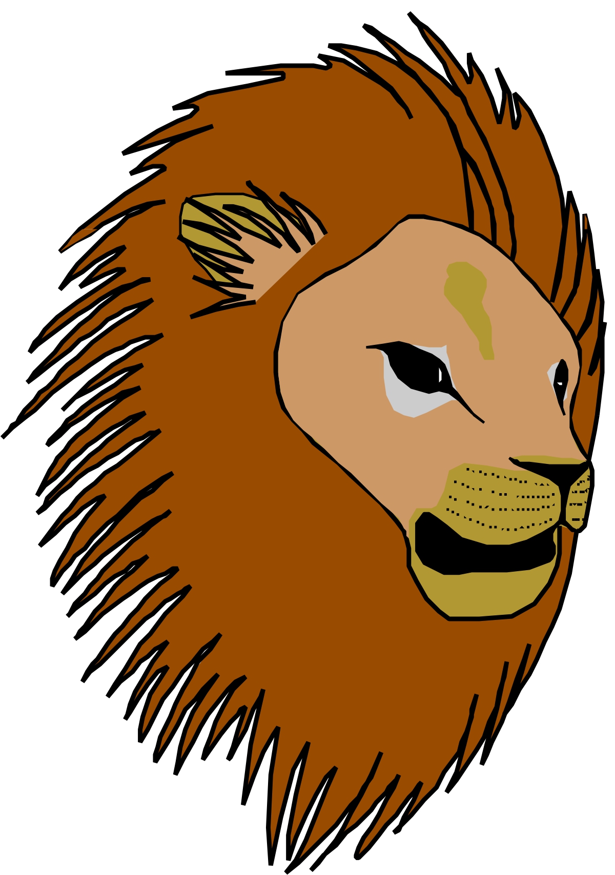 Lion Face Cartoon