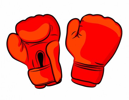 Red boxing gloves Free vector in Adobe Illustrator ai ( .AI ...
