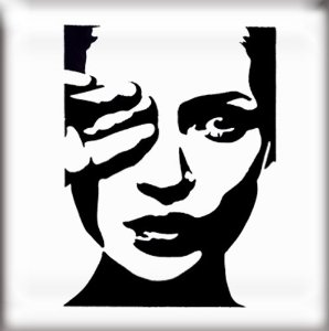 The Stencil Studio Famous Faces Range - Kate Moss Reusable Stencil ...