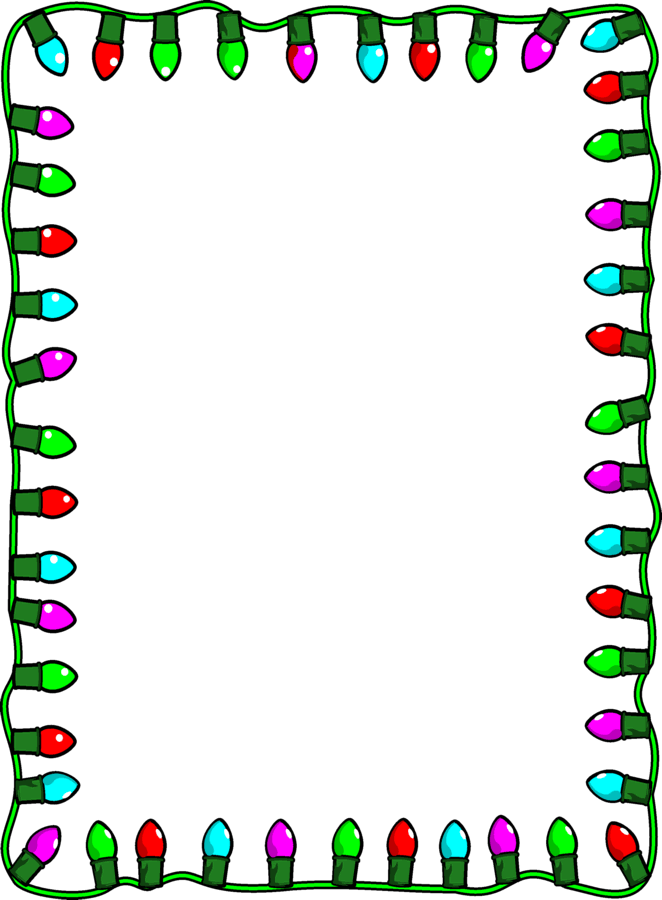 Christmas Lights Border Clipart - Free Clipart Images
