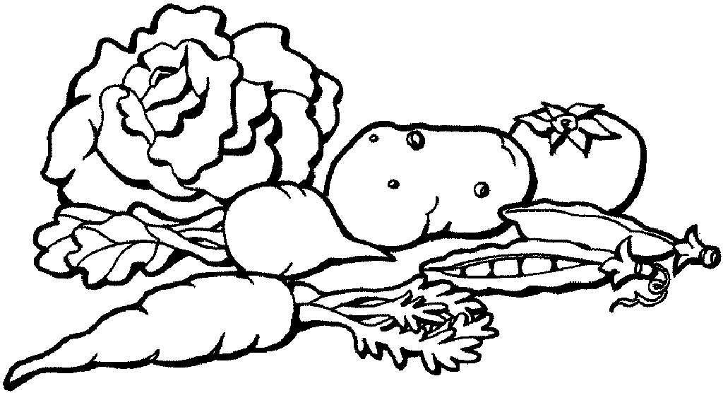 vegtable coloring pages - photo #41