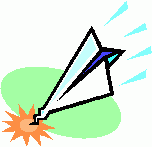 Flying Paper Airplane Clipart - Free Clipart Images