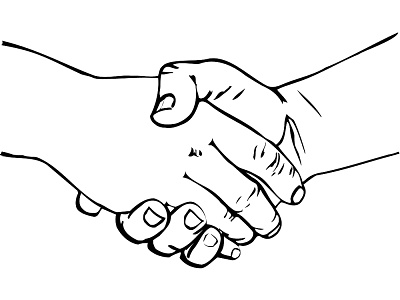 Shaking Hands Drawing - ClipArt Best