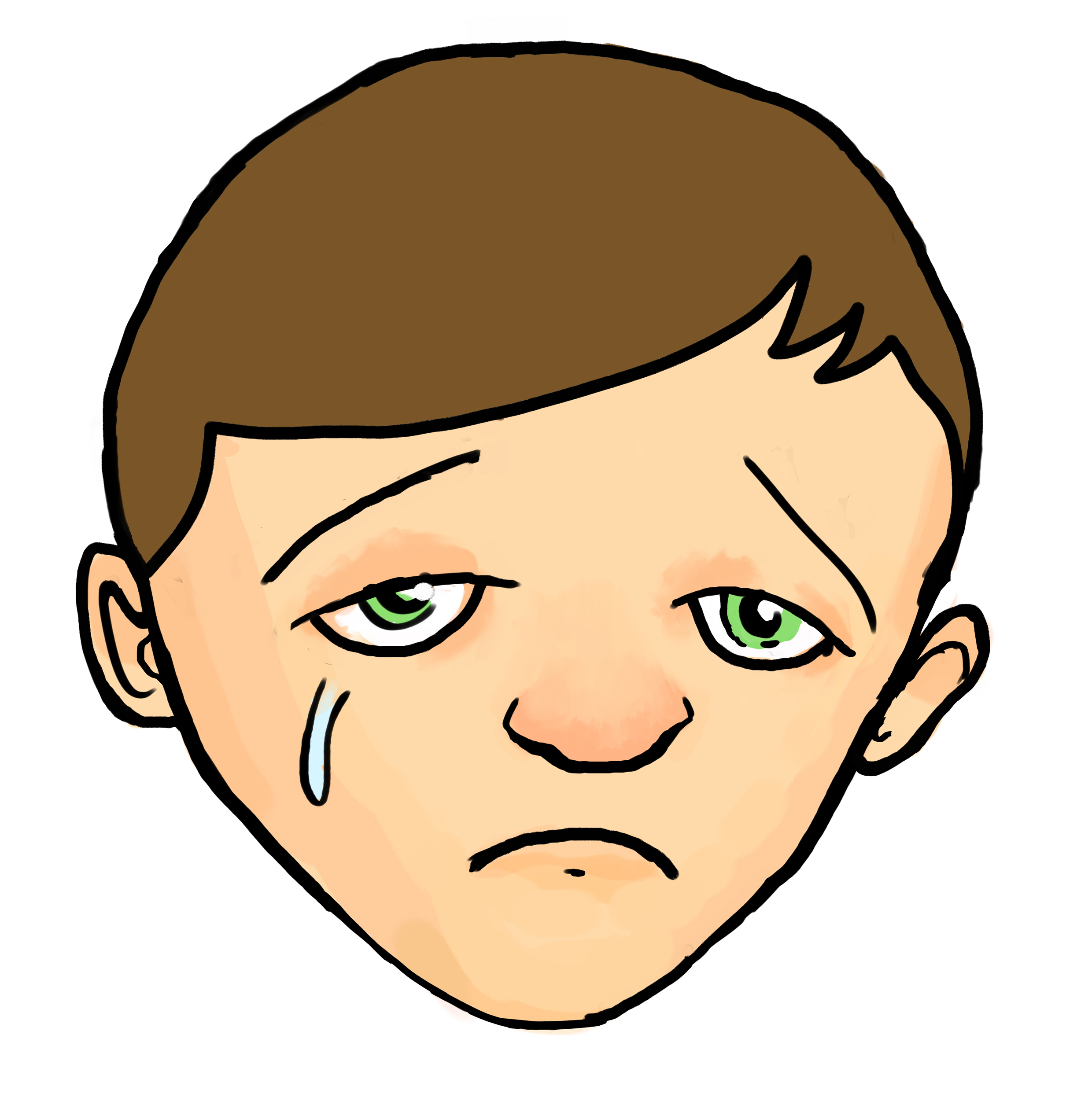Happy and sad people clipart