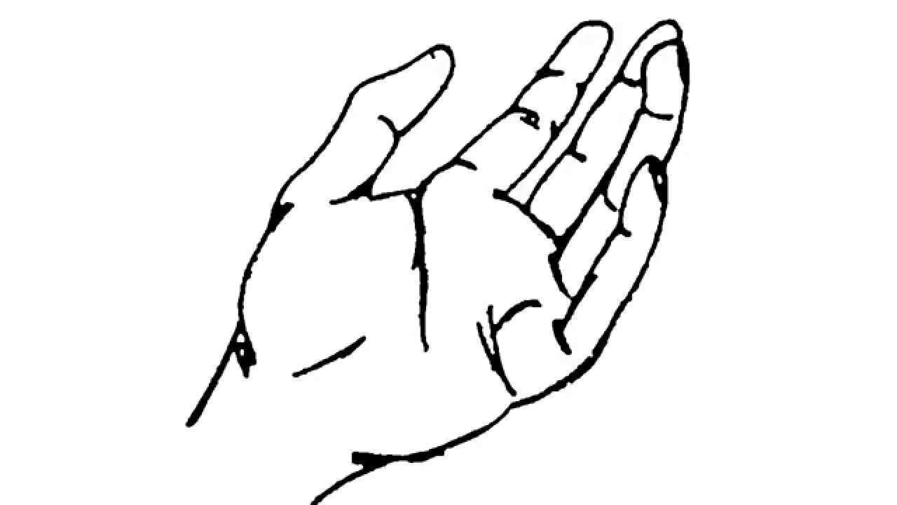 palm hand drawing