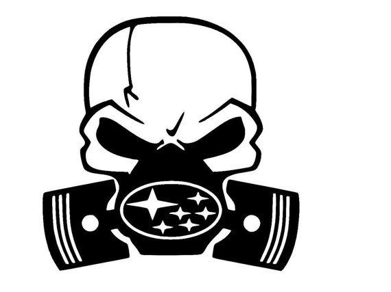 Skull Decal-Gas Mask with any car truck by WillsEtchings on Etsy