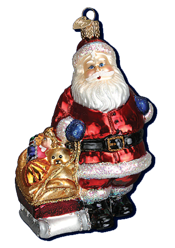 Merck Familys Old World Christmas Ornaments Santas