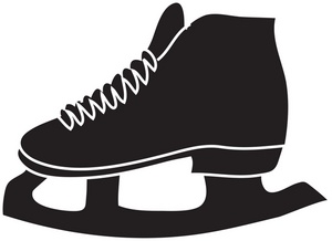 Ice skating animated clipart