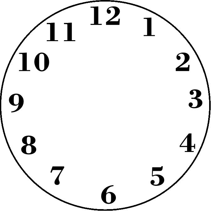 1000+ images about clock faces | Blank clock, Clock ...
