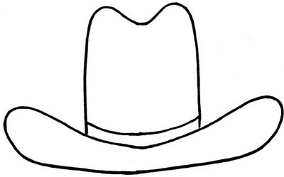 Cowboy hat clipart free