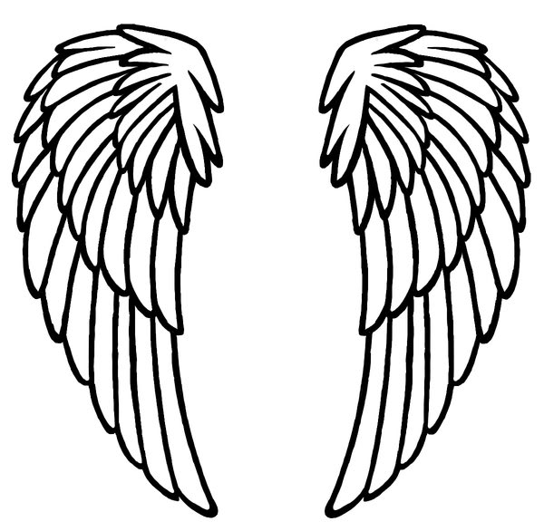 Best Photos of Angel Wing Stencil To Print - Angel Wing Tattoo ...