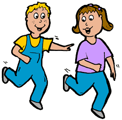 Clipart 2 kids playing