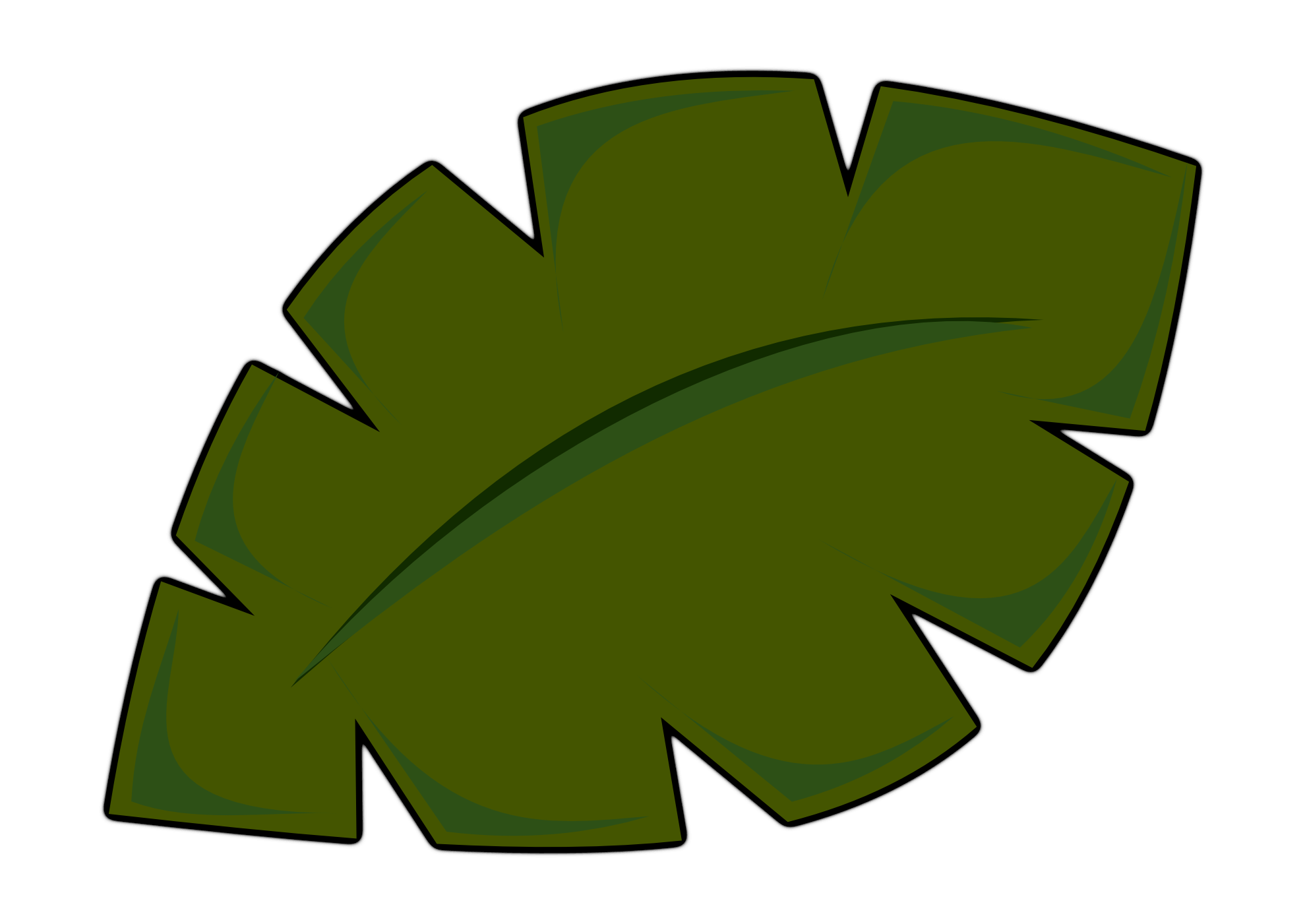 Jungle Leaf Template | School | Pinterest