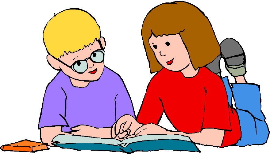 Students Reading Clip Art