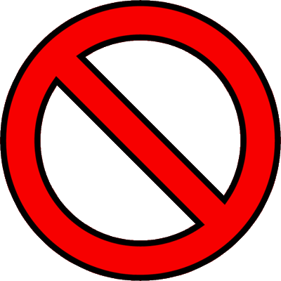 Gallery For > Do Not Use Symbol