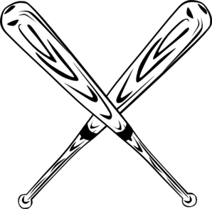 Crossed Baseball Bat Clipart - Free Clipart Images
