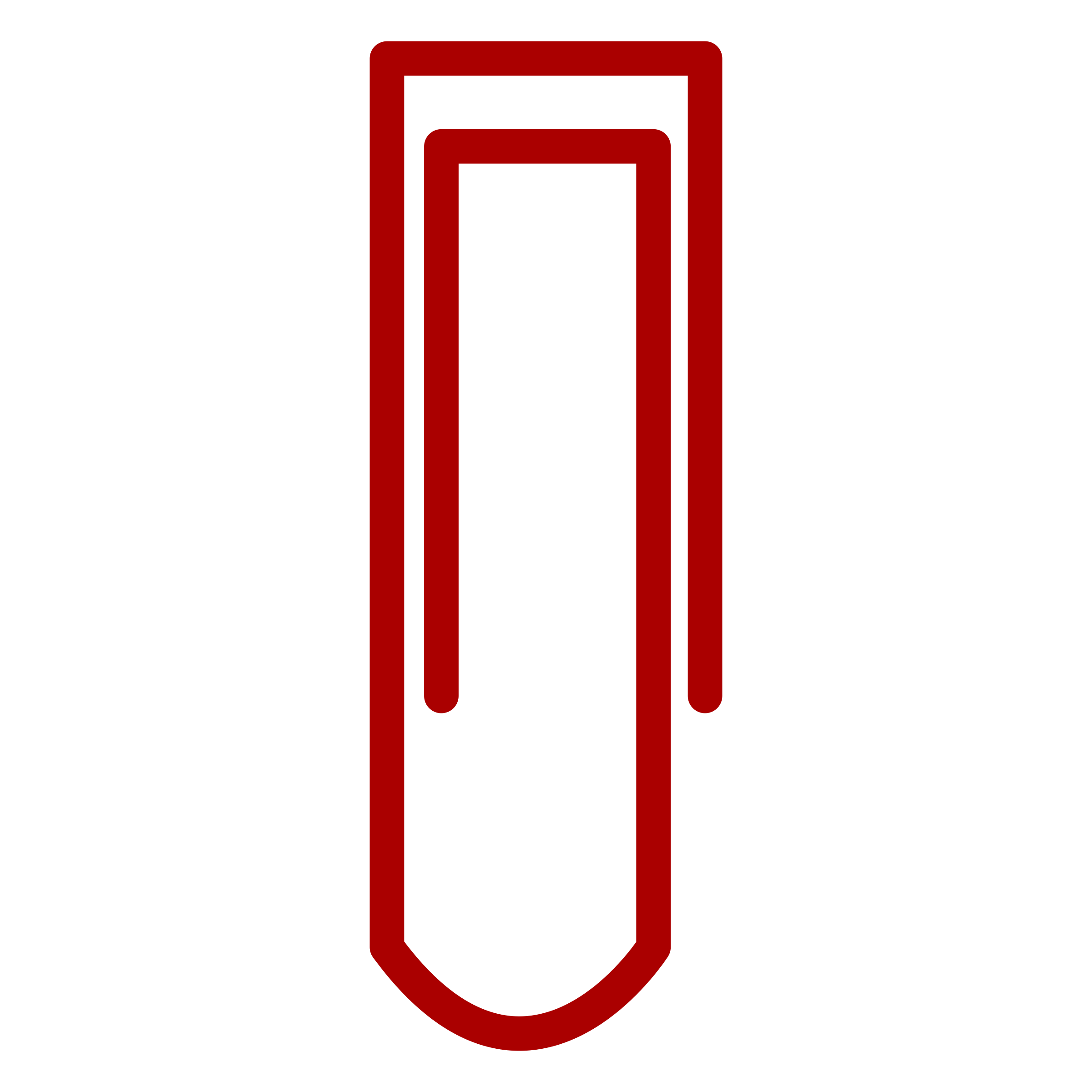 Red Paperclip vector Clipart - Free Public Domain Stock Photo