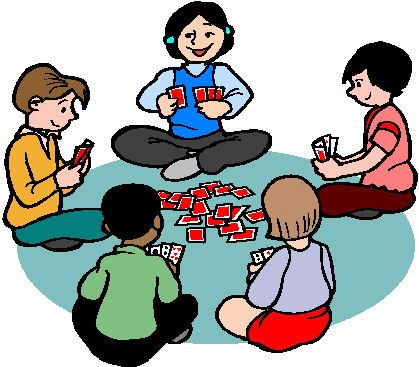 570 views Kids playing cards clipart