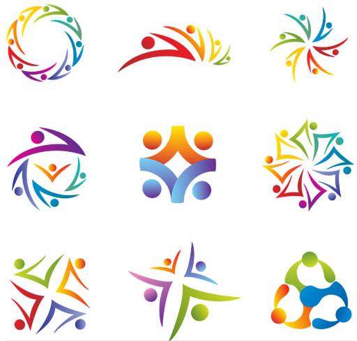 abstract logo people "search results | Free vector graphics and ...