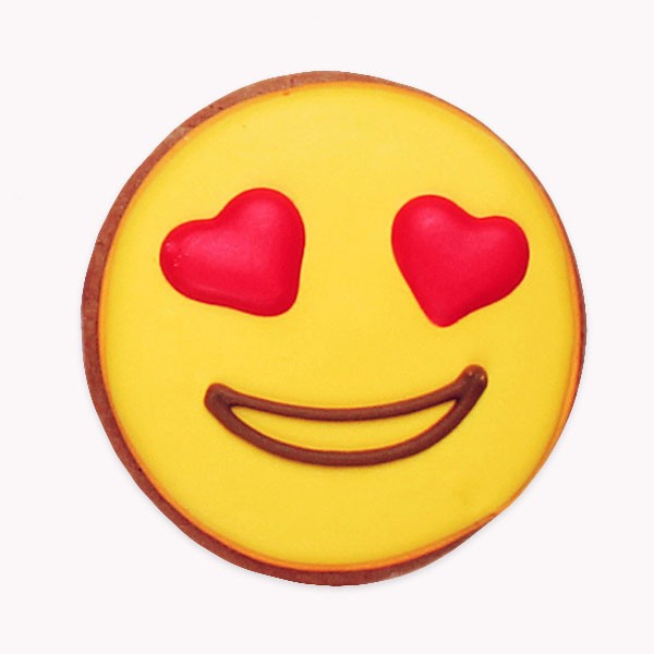 Emoji In Love Heart Eyes Cookie