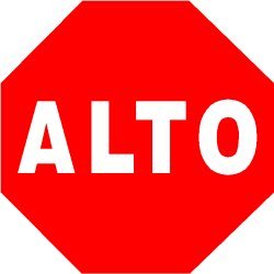 Amazon.com: ALTO mini stop sign spanish road auto novelty: Home ...