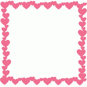 Silhouette Design Store - View Design #72501: heart page frame ...