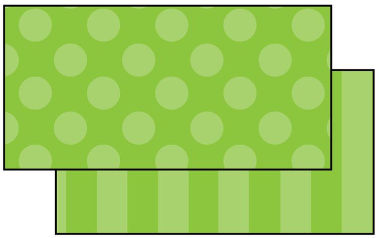 Green Polka Dots & Stripes Double-Sided Bulletin Board Border ...