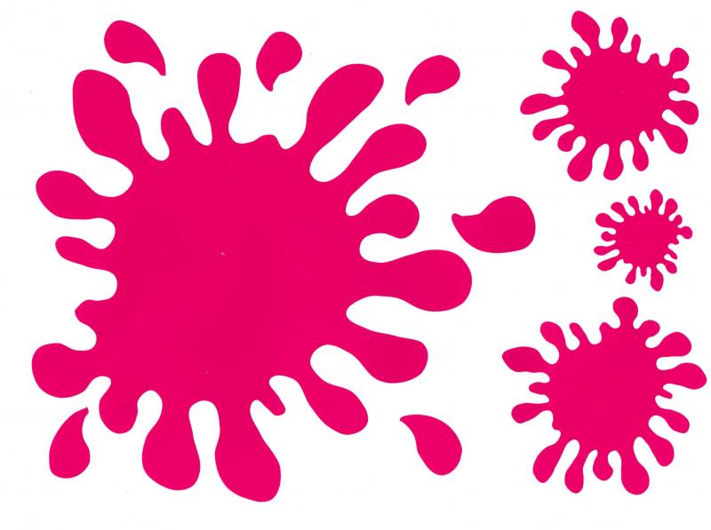 Water or paint splats car stickers | Hippy Motors car stickers ...