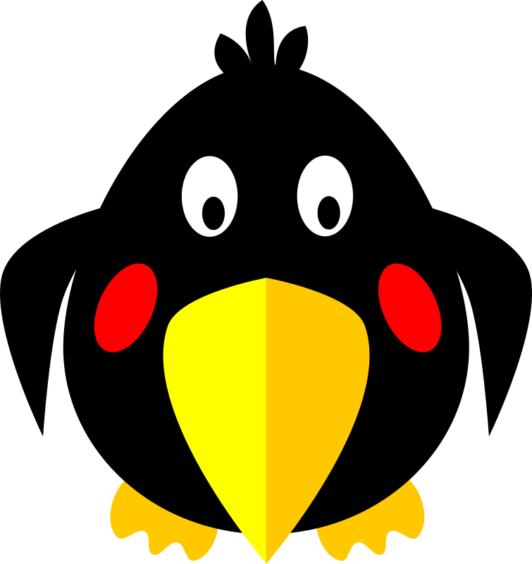 Black Bird Cartoon - ClipArt Best